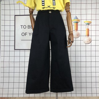 ภาพขนาดย่อของภาพหน้าปกสินค้ากางเกงขายาวผู้หญิง กางเกงขายาวงพับขา กางเกงแฟชั่น ทรงเกาหลีขากว้าง ฟรีไซด์เอวยืดไซด์ใหญ่ ทรงวัยรุ่น 6601 จากร้าน fashiongrilpants บน Shopee ภาพที่ 8