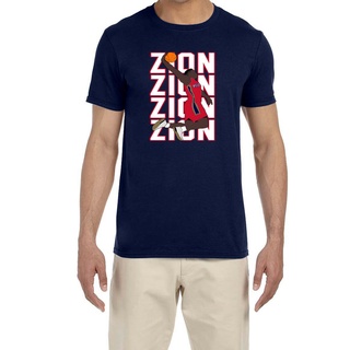 เสื้อยืดสีดำอินเทรนด์เสื้อยืด พิมพ์ลายข้อความ Orleans Pelicans Zion WilliamsonS-4XL