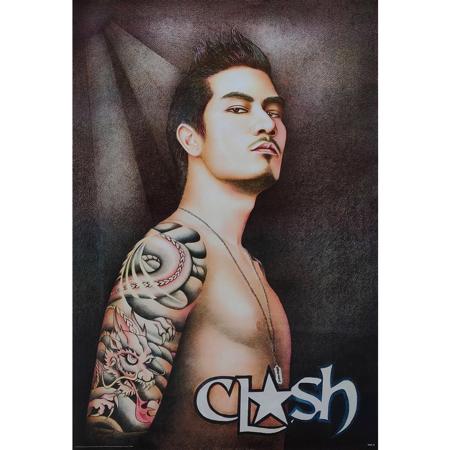 โปสเตอร์-รูปวาด-แบงค์-แคลช-bankk-clash-2544-now-poster-24-x35-inch-v2