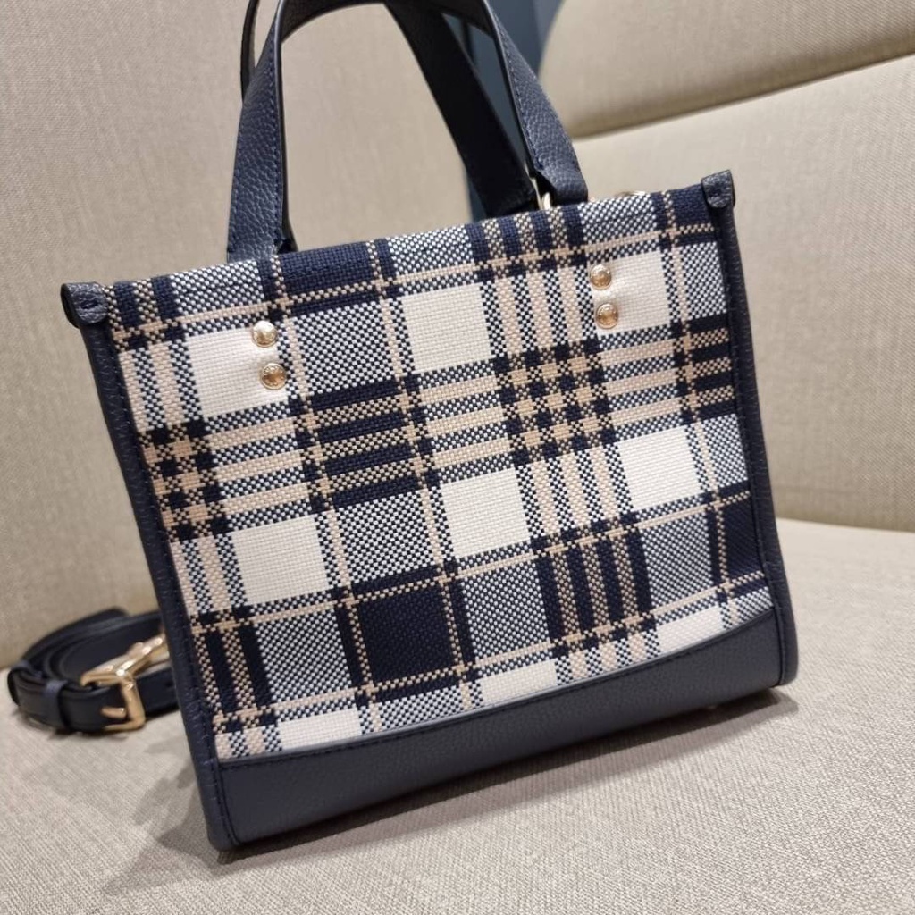 แท้-factory-co-ach-c8198-dempsey-tote-22-with-garden-plaid-print-and-co-ach-patch