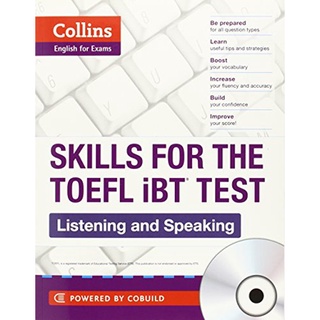 DKTODAY หนังสือ SKILLS FOR THE TOEFL IBT TEST LISTENING &amp; SPEAKING