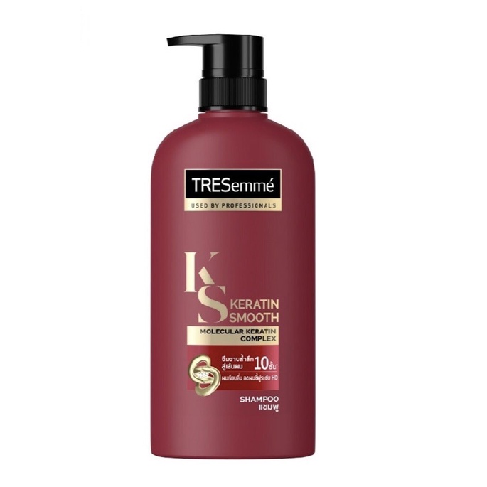 เทรซาเม่-แชมพู-เคราติน-สมูท-สีแดง-ผมเรียบลื่น-ลดผมชี้ฟู-450-มล-tresemme-shampoo-keratin-smooth-red-450-ml