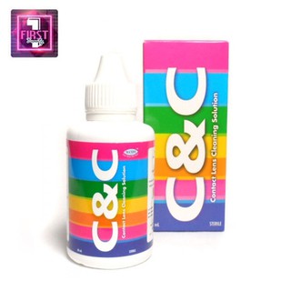 น้ำยาแช่ล้างคอนแทคเลนส์C&amp;C60ml.