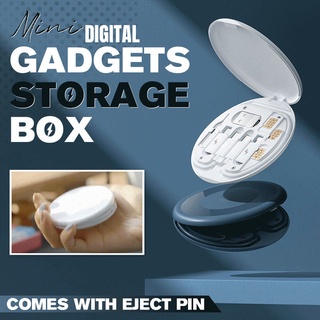 กล่องเก็บสายเคเบิลข้อมูล USB 60W ขนาดเล็ก อเนกประสงค์/Multifunctional 60W Fast Charge USB Data Cable Line Storage Box mini digital Electronic gadgets ออแกไนเซอร์ ชุดขาการ์ด