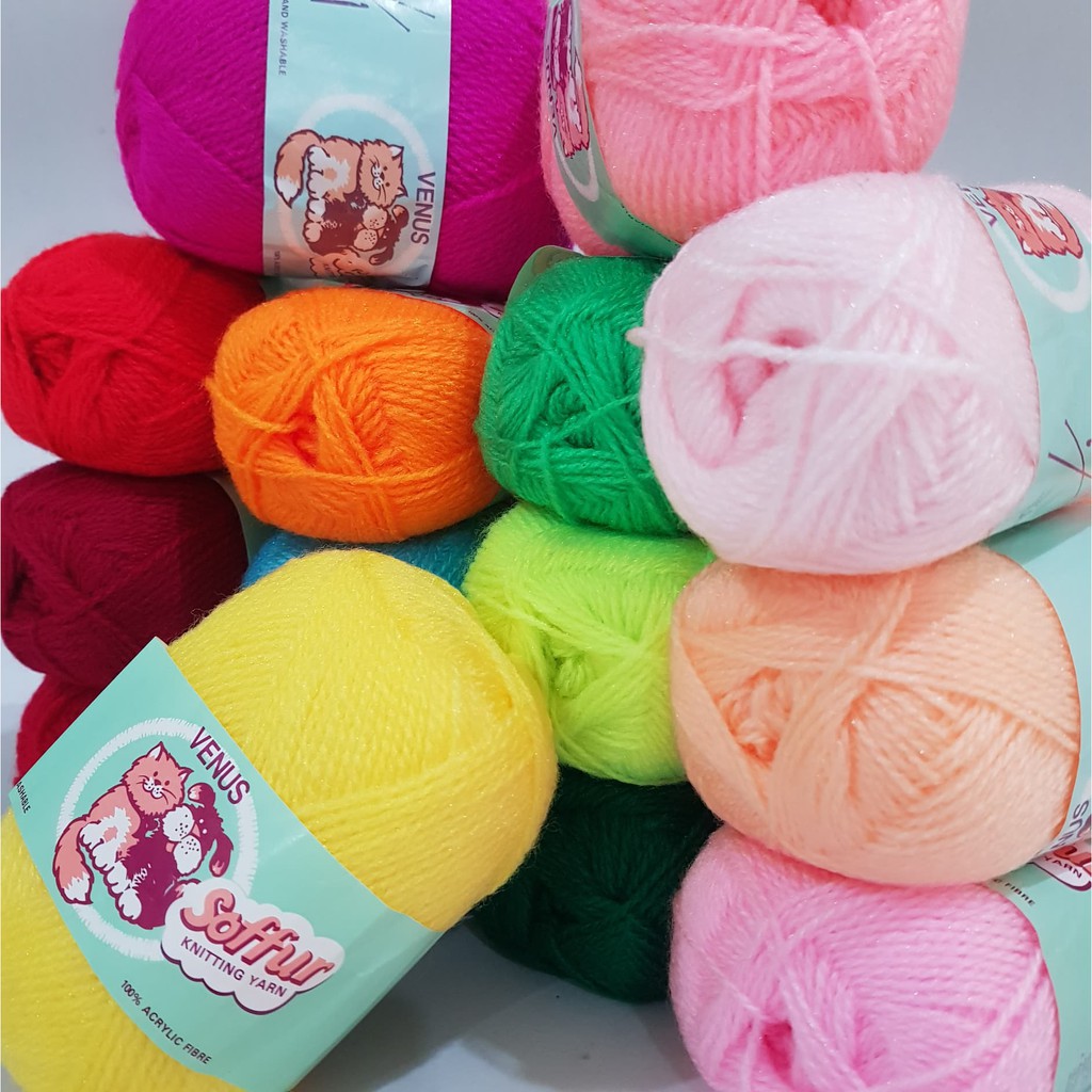 ไหมฟูวีนัส-ไหมพรมวีนัส-ไหมฟู-ไหมวีนัส-venus-soffur-knitting-yarn-diy-ถักตุ๊กตา-ถักกล่องกระดาษทิชชู่-ถักดอกไม้-ราคาพิเศษ