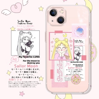 เคสโทรศัพท์มือถือแบบใส กันกระแทก ลายการ์ตูนเซเลอร์มูน สําหรับ 7plus se2020 13 promax 12 11promax Xsmax