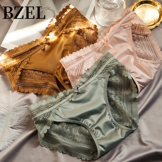 Bzel กางเกงชั้นใน ผ้าฝ้าย ไร้รอยต่อ ระบายอากาศ เซ็กซี่ สําหรับผู้หญิง พร้อมส่ง