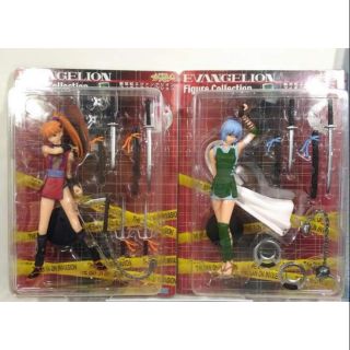 (แท้/มือสองไม่มีกล่อง) ​Neon Genesis Evangelion Asuka &amp; Rei NINJA VER. FIGURE