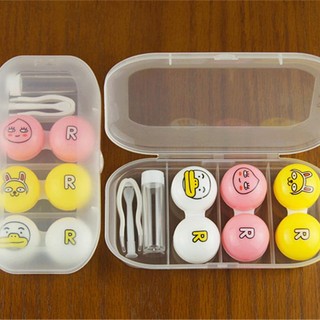 Three To Install Contact Lens Case Container Travel Kit Set Storage Holder