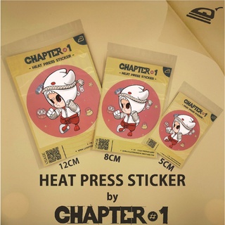 สติกเกอร์รีดร้อน ลาย เดมิโดมิชกมวย ขนาด 5 ,8 , 12 ซม. / DemiDomi Boxer Heat Press Sticker 5, 8, 12 cms