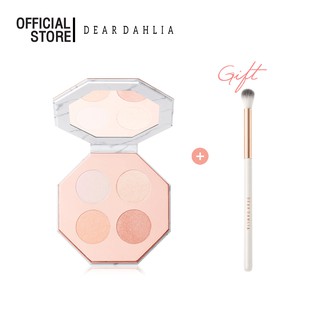 ภาพขนาดย่อของสินค้าDEAR DAHLIA ETERNAL SHINE ILLUMINATING PALETTE ไฮไลท์พาเลท 4 เฉดสี FREE DEAR DAHLIA BRUSH 214