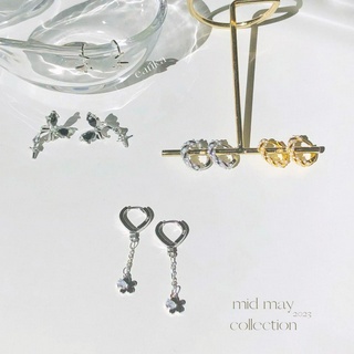 earika.earrings - ต่างหูเงินแท้ S92.5 (เจาะ) เหมาะสำหรับคนแพ้ง่าย - คอลเลคชั่นกลางเดือนพฤษภาคม 2023 (2)