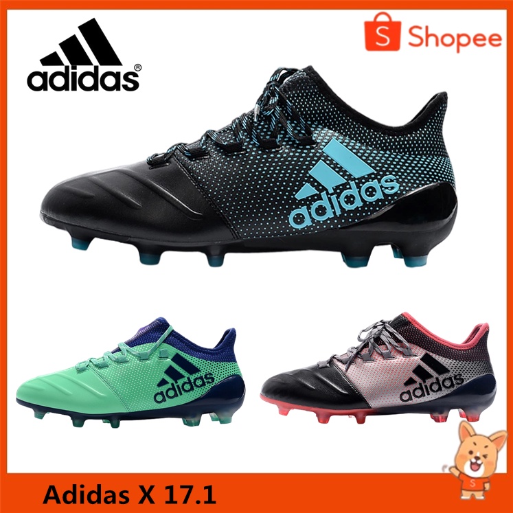 ส่งจากกรุงเทพ-รองเท้าฟุตบอลมีหนามตัวท็อป-adidas-x-17-1-leather-ใหม่ล่าสุด-สตั๊ด