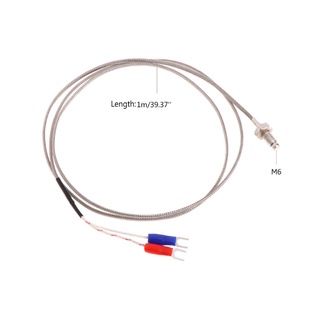 ภาพขนาดย่อของภาพหน้าปกสินค้าPcf* M6 สกรู Probe K Type Thermocouple 1 เมตรสายเคเบิ้ลเซนเซอร์วัดอุณหภูมิ จากร้าน psychofire.th บน Shopee ภาพที่ 7