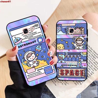เคสมือถือซิลิโคนลายดาวสําหรับ Samsung A3 A5 A6 A7 A8 A9 Pro Star Plus 2015 2016 2017 2018 Htkra Pattern-6