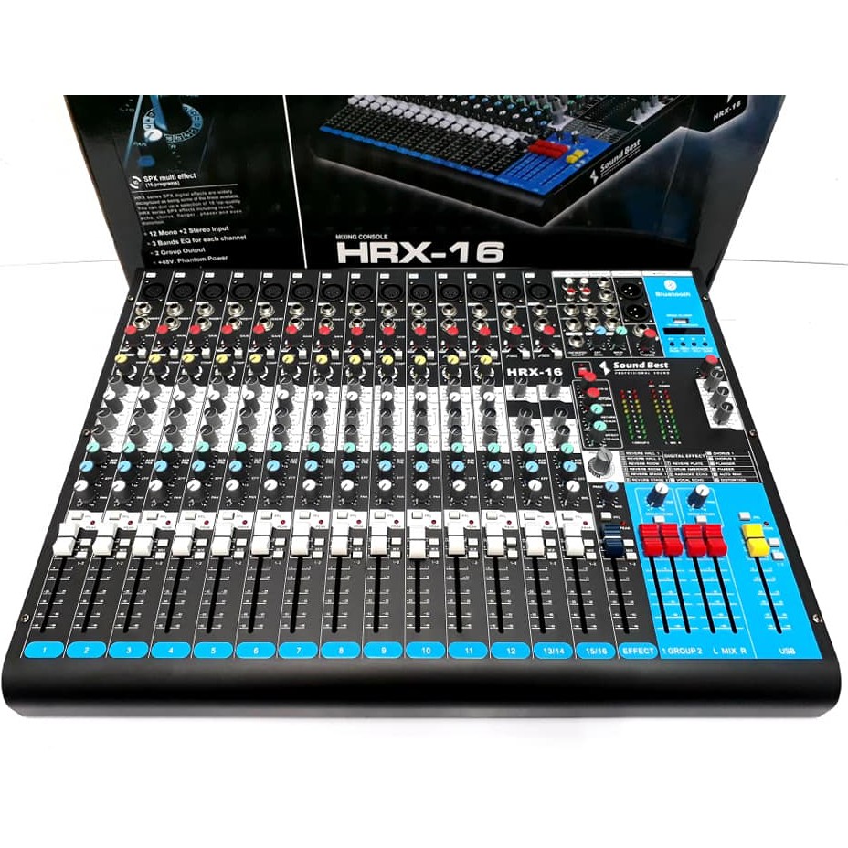 ส่งฟรี MIXER มิกเซอร์ อนาล็อก Sound Best รุ่น HRX16 Shopee Thailand
