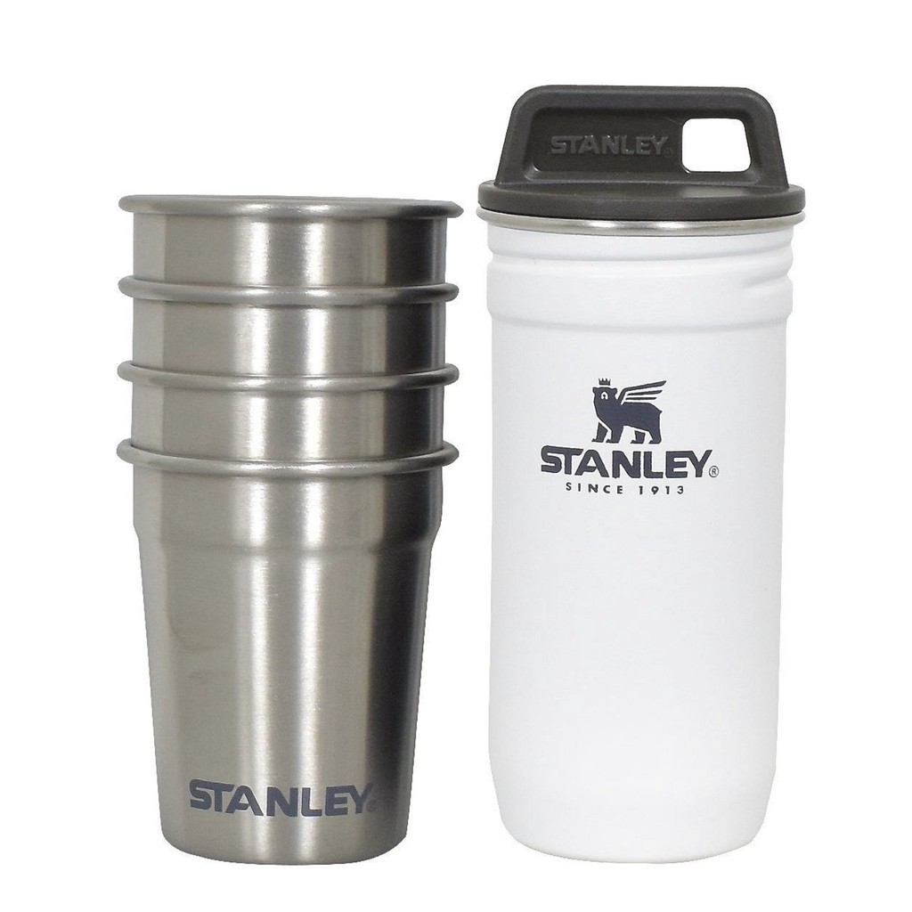 stanley-adventure-series-stainless-steel-packable-shot-glass-set-2-oz-ถ้วย-4-ใบ-พร้อมกระบอกเก็บสแตนเลส-usa-imported