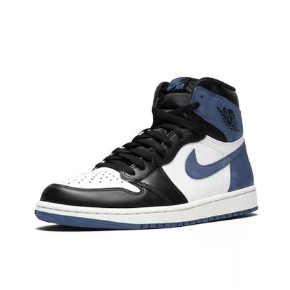 รองเท้าบาสเก็ตบอล-aj1nike-รองเท้าบาสเก็ตบอล-aj1nike-obsidian-ของแท้ดั้งเดิมของแท้