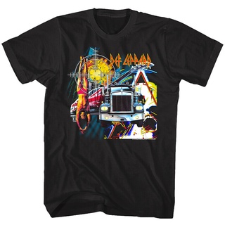 [S-5XL] เสื้อยืด พิมพ์ลาย Def Leppard Rock Album Collages Heavy Metal ยุค 80s สําหรับผู้ชาย 488082