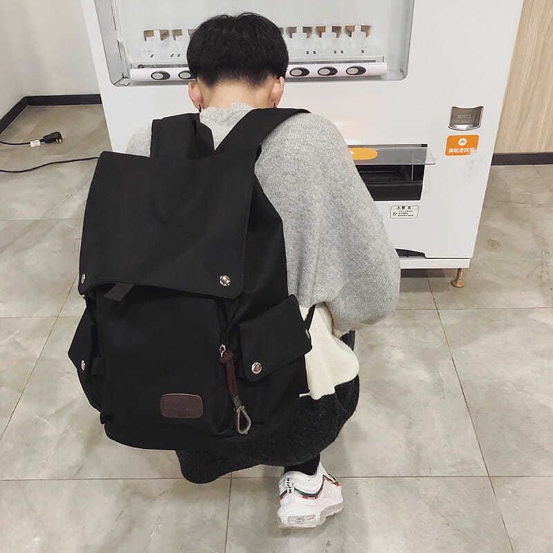 นักศึกษา-backpack-leisure-college-simple-campus-canvas-กระเป๋าคอมพิวเตอร์เกาหลี