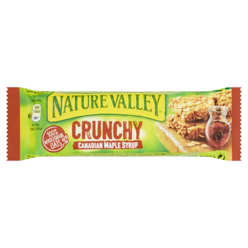 ภาพหน้าปกสินค้าNature Valley Crunchy Canadian Maple Syrup 210g (10 Bars) เนเจอร์ วัลเล่ย์ ธัญพืชอบกรอบชนิดแท่งผสมเมเปิ้ลไซรัป 210กรัม จากร้าน foodvariety บน Shopee