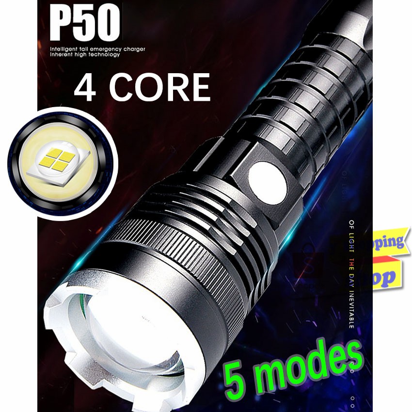 รูปภาพของXHP50 HIGHT POWER flashlight ไฟฉายแรงสูง+ถ่าน26650 ซูมได้ 5modes *ลองเช็คราคา