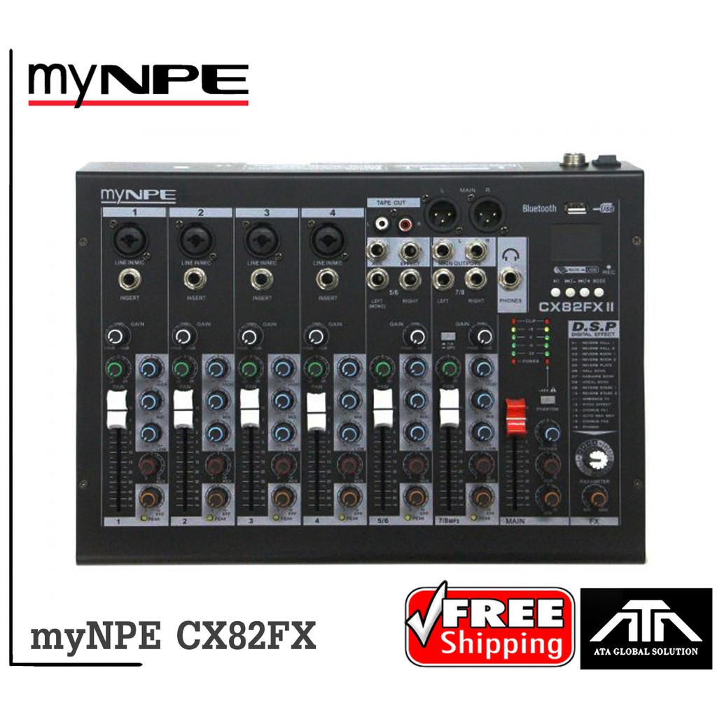 mixer-มิกเซอร์-อนาล็อก-cx82fx-ยี่ห้อ-mynpe-4-mono-2st-dsp