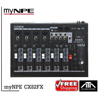 MIXER มิกเซอร์ อนาล็อก CX82FX ยี่ห้อ MYNPE 4 Mono 2St+DSP