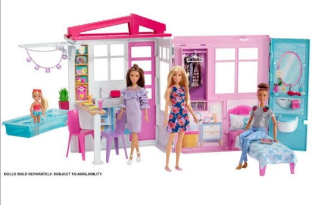barbie-doll-house-บ้านบาร์บี้ขนาดพกพา