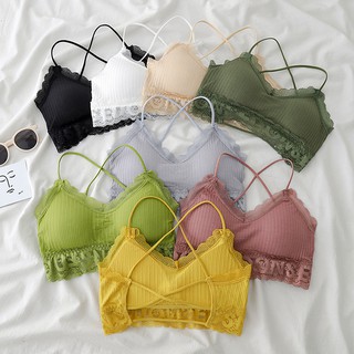 [2ชิ้น111] เสื้อใน 👙 สายไขว้หลัง 👙 สินค้าใหม่✨ มีให้เลือกถึง 8 สี