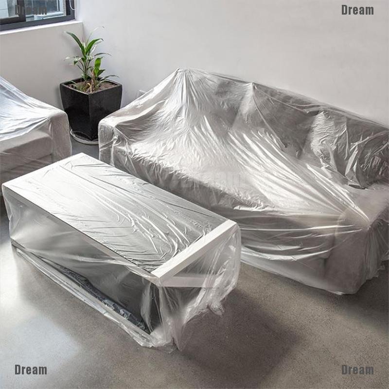 lt-dream-gt-ผ้าคลุมเฟอร์นิเจอร์-พลาสติก-กันน้ํา-กันฝุ่น-สําหรับรถยนต์-โซฟา-เตียง-1
