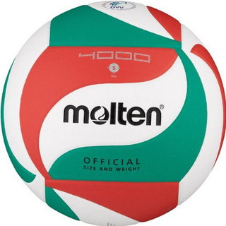 ภาพขนาดย่อของภาพหน้าปกสินค้าMOLTEN วอลเลย์บอล ลูกวอลเลย์บอลหนัง เบอร์ 5 Volleyball PU th V5M4000 (900) (แถมฟรี ตาข่ายใส่ลูกฟุตบอล +เข็มสูบลม) จากร้าน sportlandwear บน Shopee ภาพที่ 1