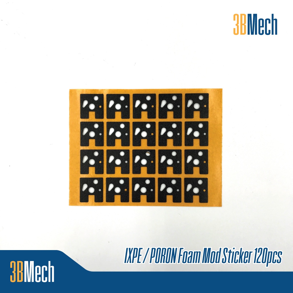ภาพสินค้าIXPE / PORON Foam Mod Sticker หนา 0.5mm สติ๊กเกอร์โฟม PE สำหรับคีย์บอร์ด 120 ชิ้น ต่อแพ็ค จากร้าน 3bmech บน Shopee ภาพที่ 1