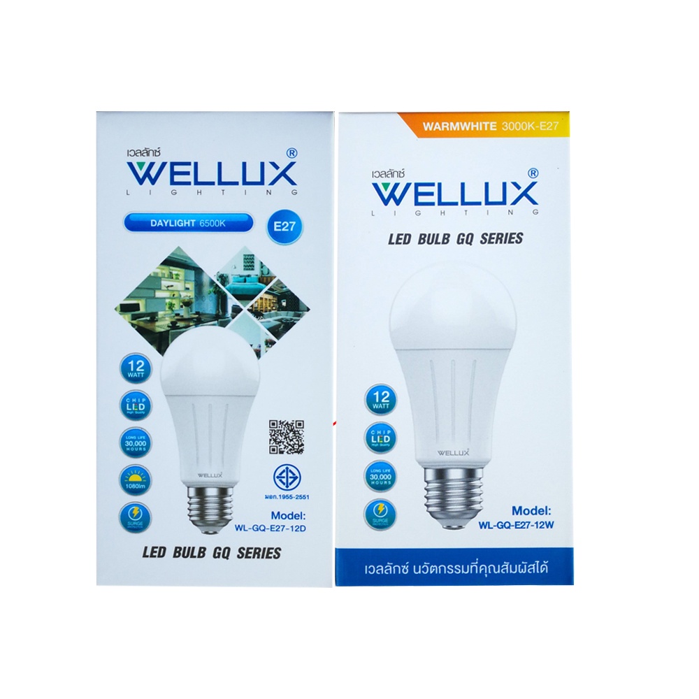 wellux-หลอดไฟ-led-9w-12w-แสงขาว-แสงวอร์ม-รุ่น-gq-series-หลอด-led-หลอดประหยัดไฟ-หลอดประหยัด-หลอดบัฟ-led-led-bulb