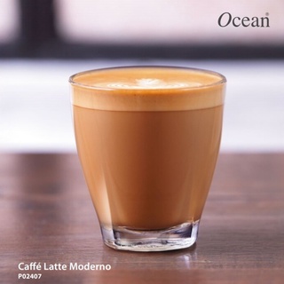 AMORN - (Ocean) P02407 Latte Moderno [1กล่อง(6ใบ)] - แก้วกาแฟ แก้วโอเชี่ยนกลาส Latte moderno 10 oz. ( 280 ml. )