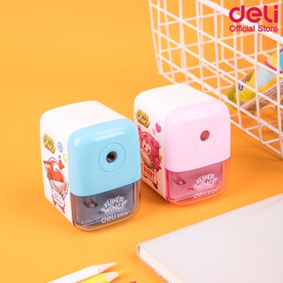 Deli R10409 Rotary Pencil Sharpener Super Wing กบเหลาดินสอแฟนซีลายซุปเปอร์วิงส์ กบเหลาดินสอ กบเหลาดินสอแฟนซี