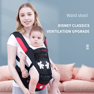 [COD] Original Disney mother bag waist stool sling bag multifunctional baby carrier 0-36 months front hug baby single stool child stool four seasons universal