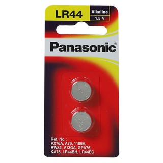 ไฟฉายและอุปกรณ์ ถ่านกระดุมอัลคาไลน์ PANASONIC LR-44PT/2B ไฟฉายและไฟฉุกเฉิน งานระบบไฟฟ้า BUTTON ALKALINE BATTERY PANASONI