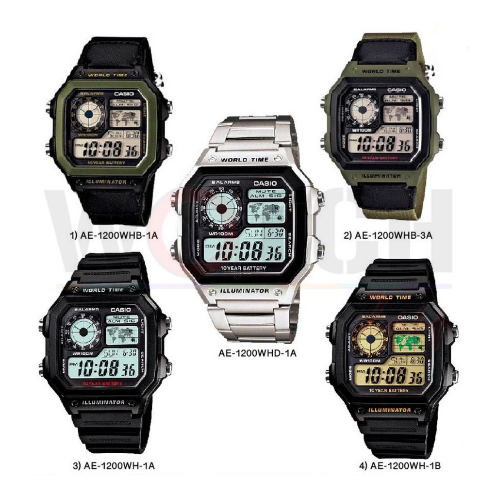 ภาพหน้าปกสินค้านาฬิกา Casio Standard นาฬิกาข้อมือ รุ่น AE-1200WH Series (CMG) AE-1200WH-1A,1B AE-1200WHB,HD