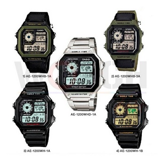 สินค้า [WAZ1121 ลด 160] นาฬิกา Casio Standard นาฬิกาข้อมือ รุ่น AE-1200WH Series (CMG)  AE-1200WH-1A,1B AE-1200WHB,HD