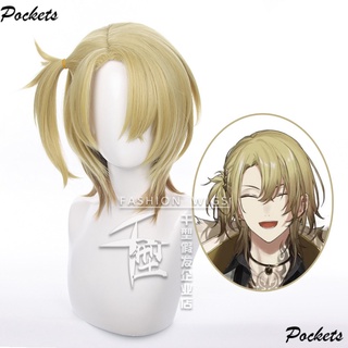 [Thousand Types] Virtual Anchor Idol vTuber Rainbow Club Luca cos Wig Side Tie Hair cosplay SLKS lx8g