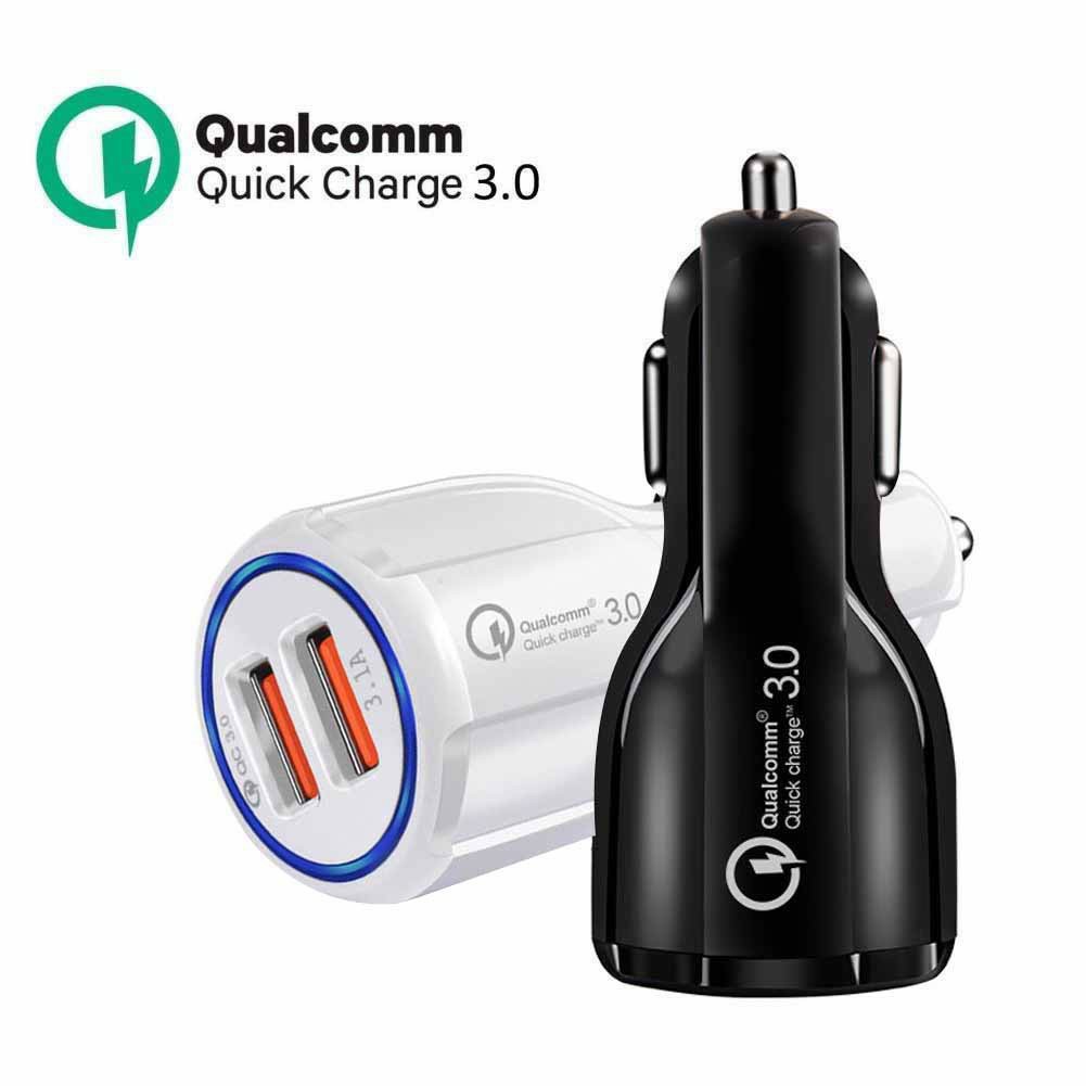 ภาพหน้าปกสินค้าที่ชาร์จในรถ Quick Charge 3.0 USB Car Charger 2 ช่อง QC3.0 1ช่อง และ AiPower 1 ช่อง จากร้าน niswdezuiai บน Shopee