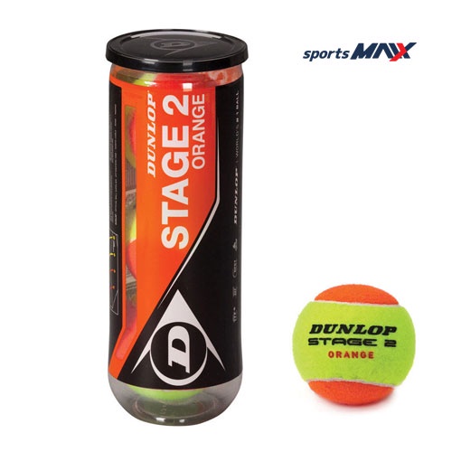 รูปภาพสินค้าแรกของลูกเทนนิสสำหรับเด็ก Dunlop Stage 2 Orange ลูกเทนนิสสำหรับเด็ก 7-10 ปี สีส้ม