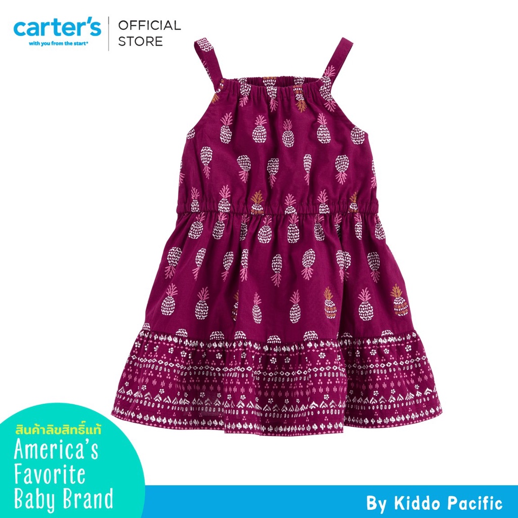 carters-dress-1pc-plum-print-l8-คาร์เตอร์เสื้อผ้าชุดกระโปรงมีลาย