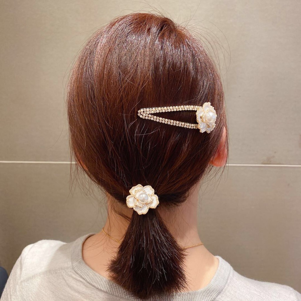 korean-version-small-fragrant-wind-black-white-pearl-camellia-hair-rope-pearl-flowers-high-elasticity-hair-ring-sweet-pearl-hair-ring-fashion-hair-accessories