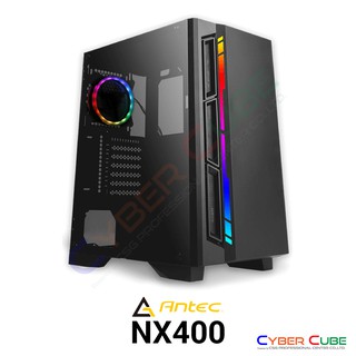 Antec NX400 RGB Tempered Glass - Mid Tower Gaming (เคส) Case