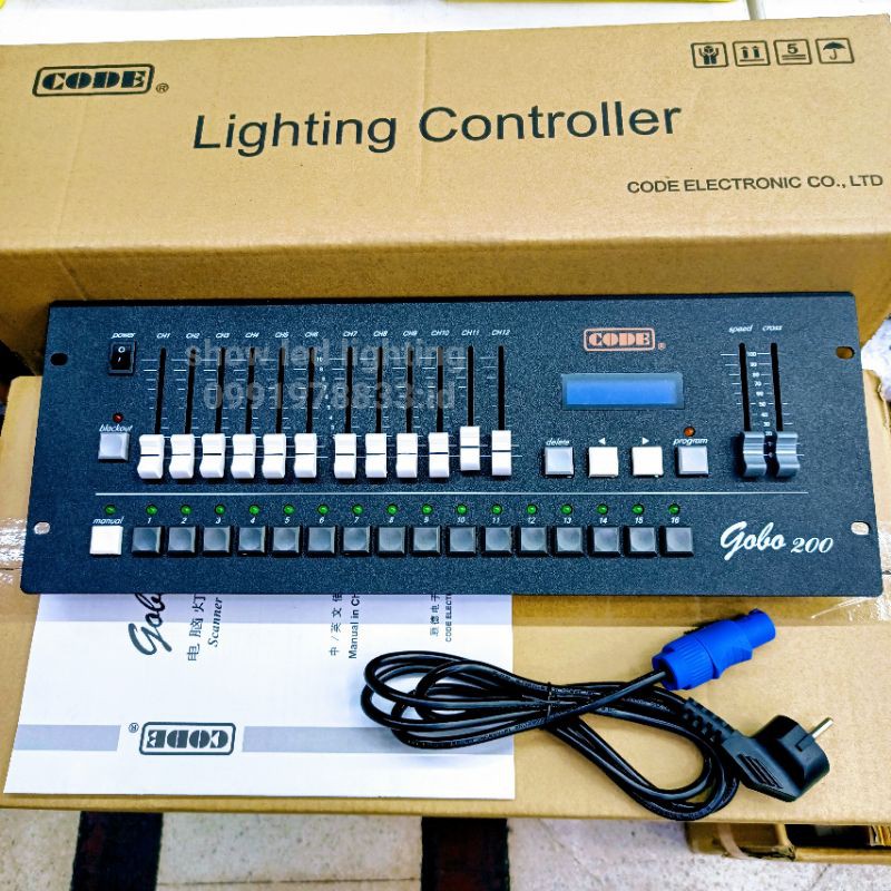 dmx-controller-gobo-200-new-2020-บอร์ดคุมไฟเวทีเวที-ไฟพาร์-ไฟดิสโก้-บอร์ดคอนโทรลไฟเวที-แสง-สี-เสียง-ไฟดิ้สโก