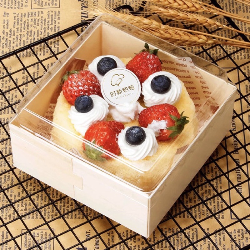 bakery-dver-กล่องไม้สี่เหลี่ยม-กล่องขนมเปี๊ยะไม้-กล่องไม้ใส่อาหารญี่ปุ่น-กล่องไม้-4-ช่องฝาใส
