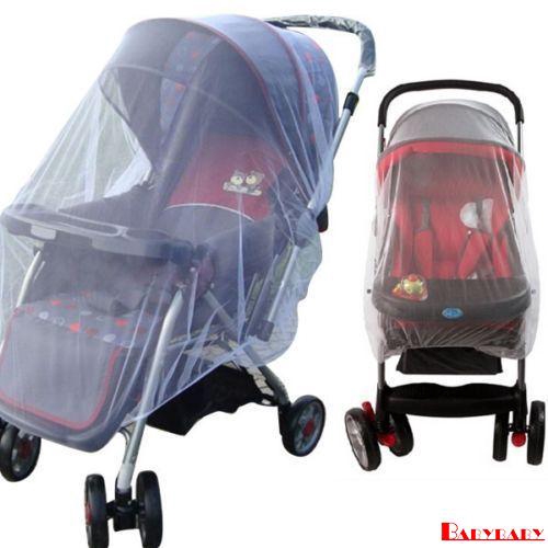 fy-new-1x-whtie-stroller-pushchair-mosquito-insect-protector-pram-hood-type-bed-net-mesh-buggy-cover