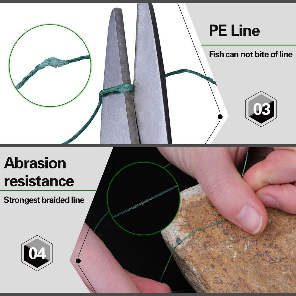 สายเบ็ดตกปลา-100m-สายตกปลาใหม่สายตกปลา-braid-4-strand-สายตกปลาถัก-12-2-57-1lb-สายพีอีถัก-pe-สายถักเปียสำหรับตกปลาคาร์พ